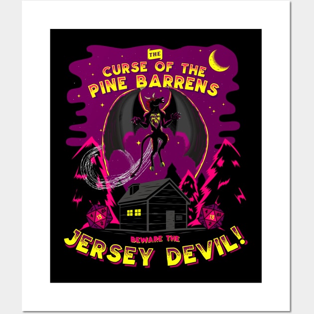 It's Curse of the Pine Barrens... Beware The Jersey Devil! Wall Art by Strangeology